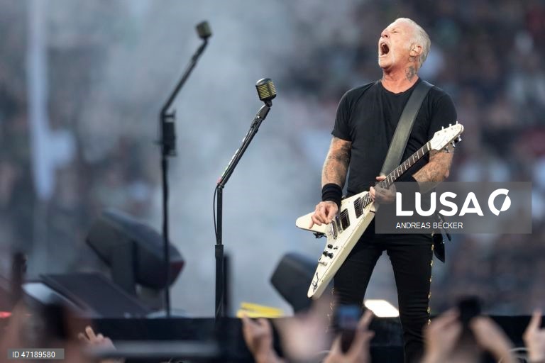 Suíça: Concerto da banda norte-americana Metallica em Zurique