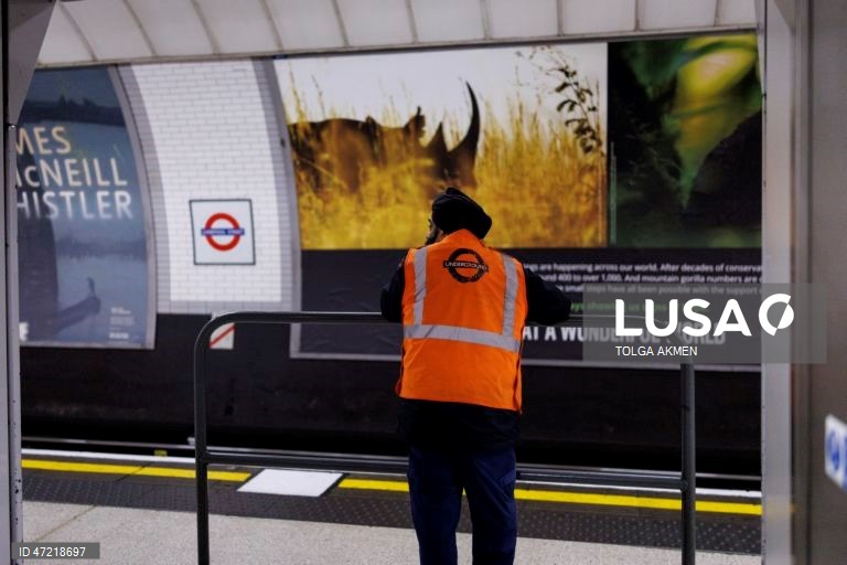 Londres: greve dos trabalhadores do metro