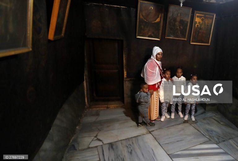 Natal na Igreja da Natividade de Belém na Palestina.