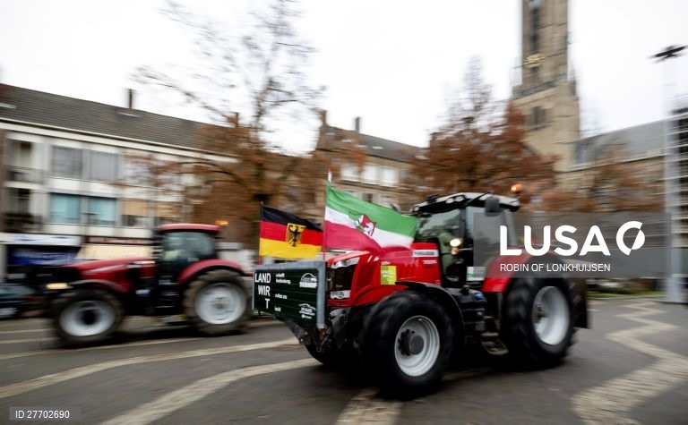 Protesto dos agricultores na Holanda