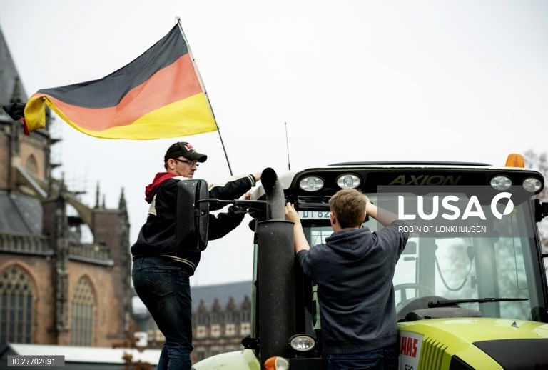 Protesto dos agricultores na Holanda