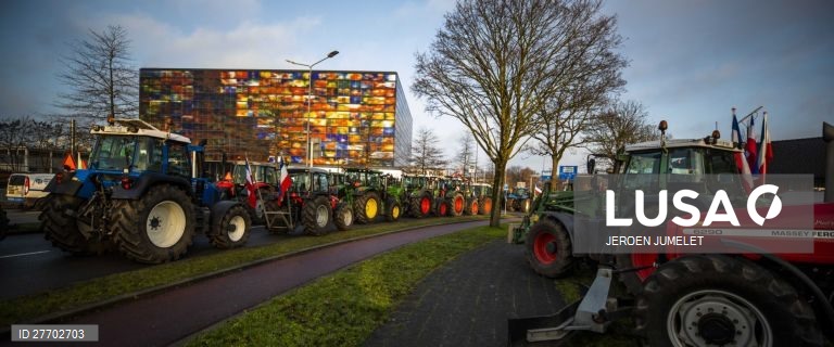 Protesto dos agricultores na Holanda
