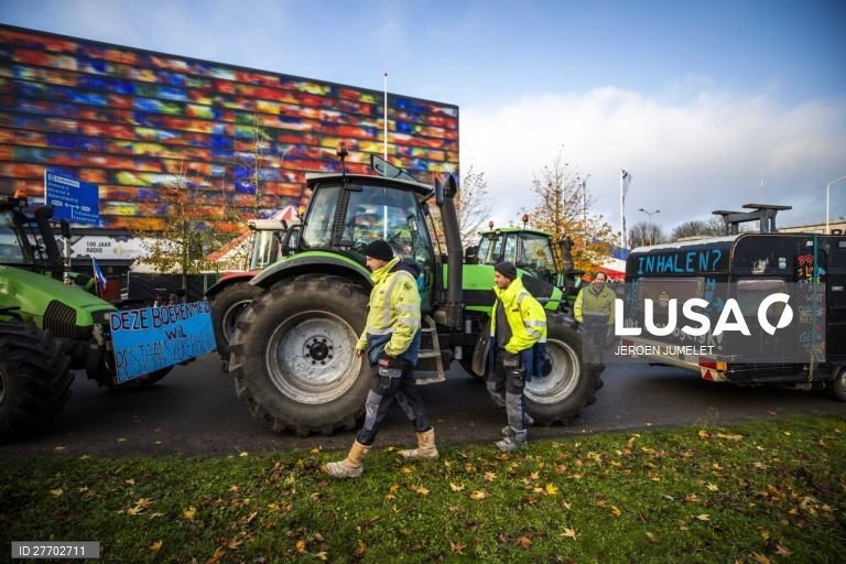 Protesto dos agricultores na Holanda