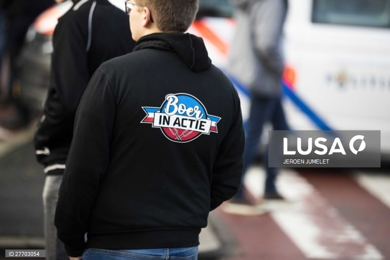 Protesto dos agricultores na Holanda