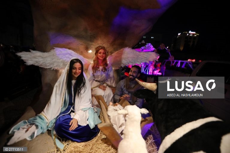 Cisjordânia: Parada de Natal em Belém