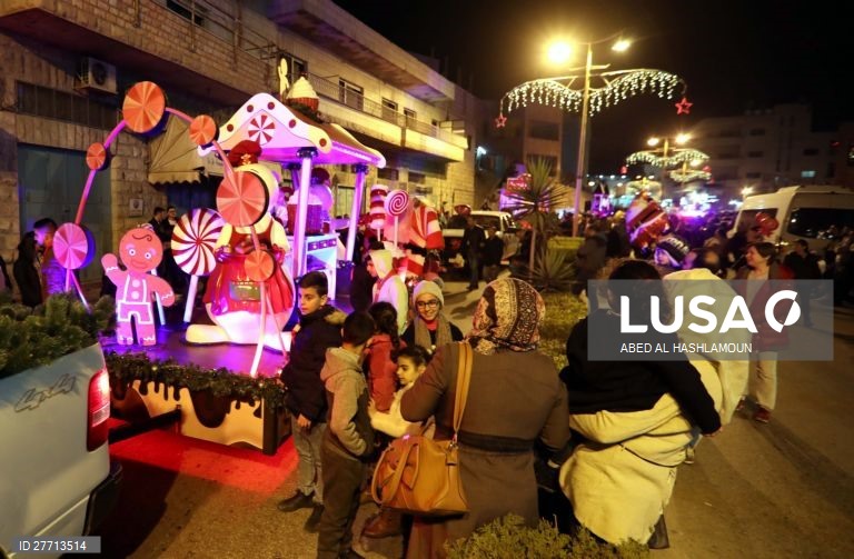 Cisjordânia: Parada de Natal em Belém
