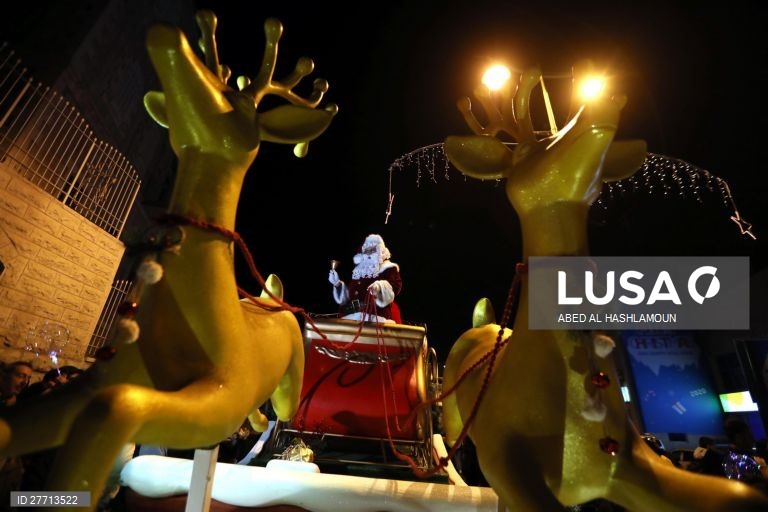 Cisjordânia: Parada de Natal em Belém