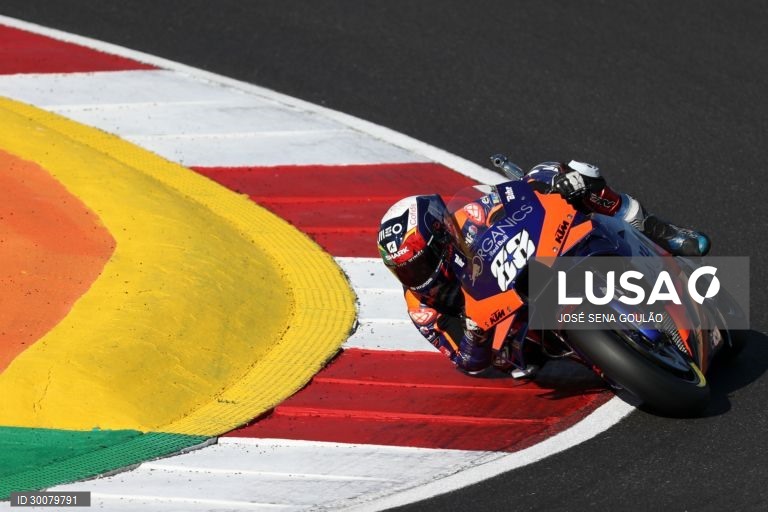Portuguese rider Miguel Oliveira of KTM Tech 3 Team during the Motorcycling Grand Prix of Portugal at Algarve International race track, south of Portugal, 22 November 2020.JOSE SENA GOULAO/LUSA