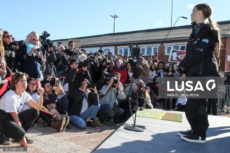 Greta Thunberg chega a Lisboa
