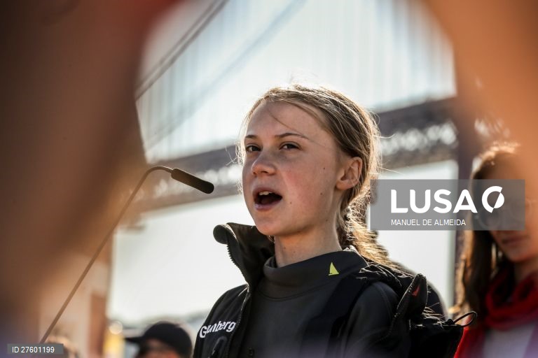 Greta Thunberg chega a Lisboa