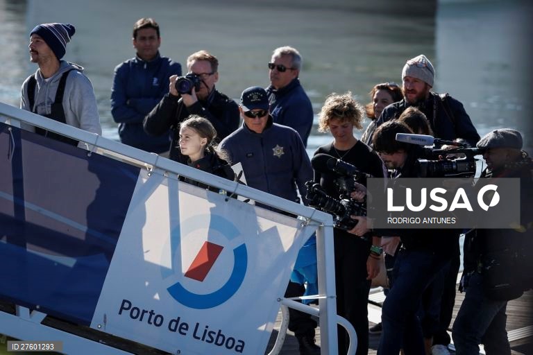 Greta Thunberg chega a Lisboa