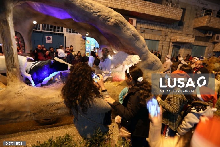 Cisjordânia: Parada de Natal em Belém