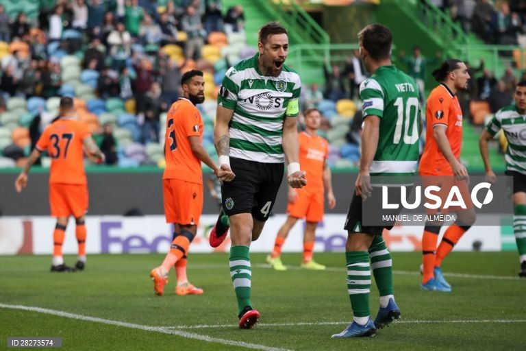 Futebol: Sporting vs Basaksehir em Lisboa.