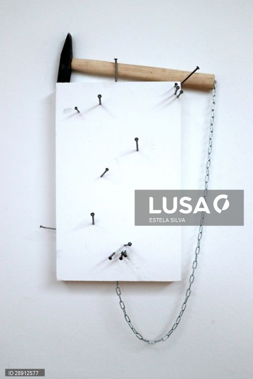 Montagem da exposição de Yoko Ono no Museu de Arte Contemporânea de Serralves, no Porto, 29 de maio de 2020. A exposição é inaugurada no dia 30 de maio. ESTELA SILVA/LUSA