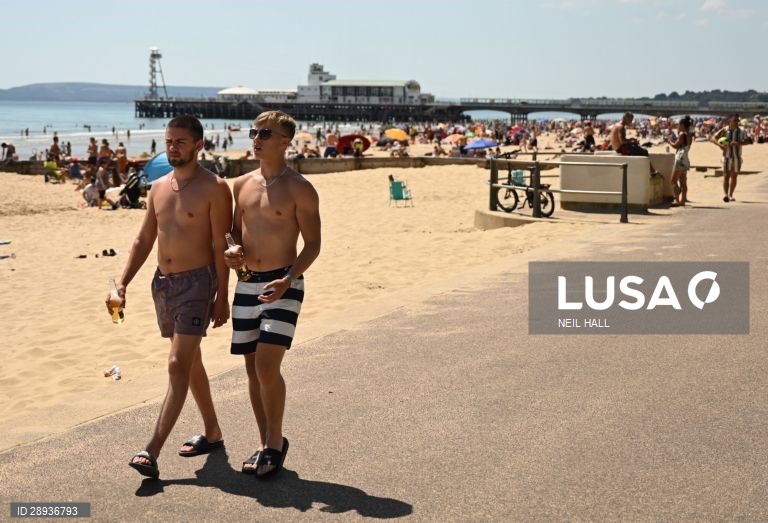 Reino Unido: Praia de Bournemouth