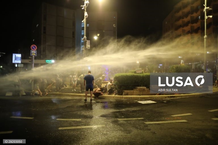 Protestos contra o primeiro-ministro israelita Benjamin Netanyahu 