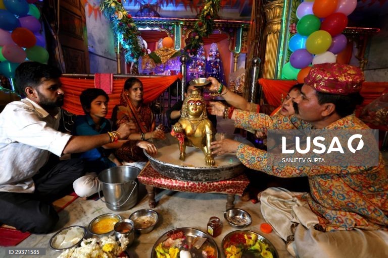 Índia: Celebrações do aniversário de Krishna