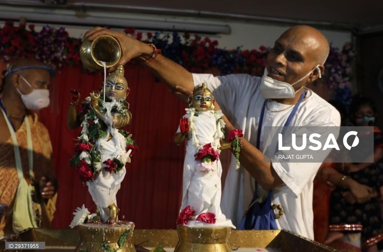 Índia: Celebrações do aniversário de Krishna