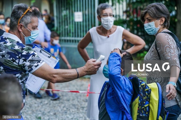 Reabertura de escolas em Itália