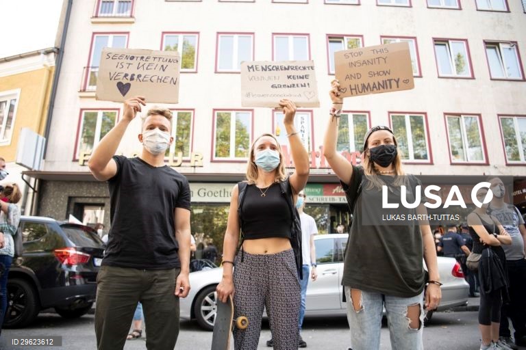 Manifestação em Munique