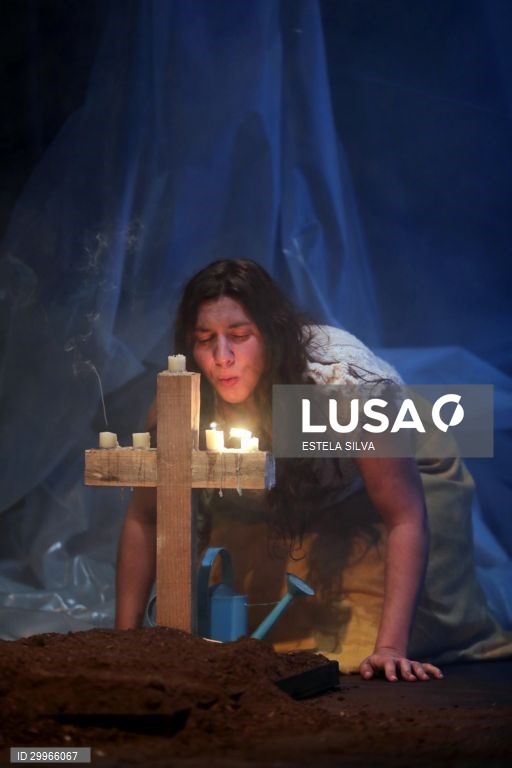 Ensaio de imprensa do espetáculo “Desumanização” de Valter Hugo Mãe, numa dramaturgia de Zé Pedro, com direção e encenação de José Leitão, Porto, 05 de novembro de 2020. A produção é do Teatro Art'Imagem e tem estreia marcada para o dia 10 de novembro, na Quinta da Caverneira, na Maia. ESTELA SILVA/LUSA