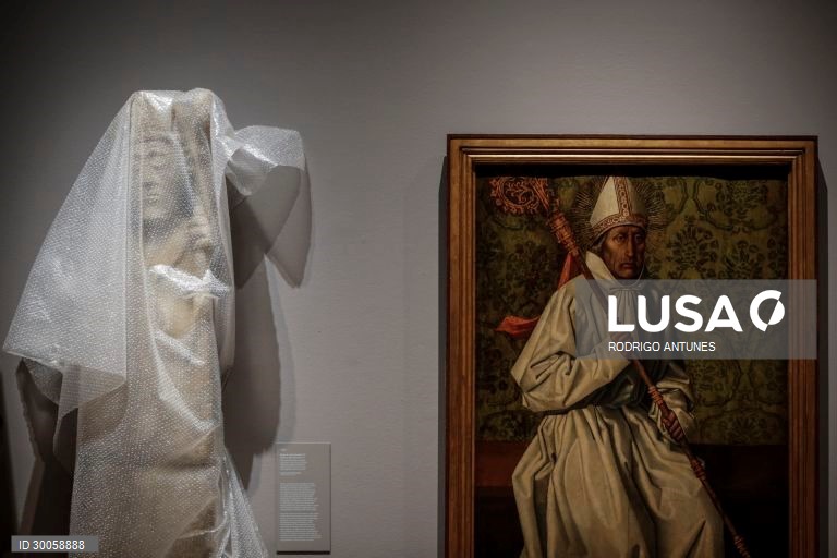 Obras de arte patentes na exposição "Guerreiros e Mártires. O Cristianismo e o Islão na Formação de Portugal", no Museu Nacional de Arte Antiga, em Lisboa, 19 de novembro de 2020. A exposição tem estreia no 19 de novembro e vai manter-se até 28 de fevereiro 2021.  RODRIGO ANTUNES/LUSA