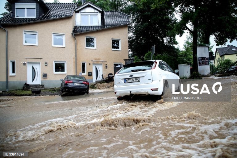 Chuva forte atinge a Renânia do Norte-Vestefália