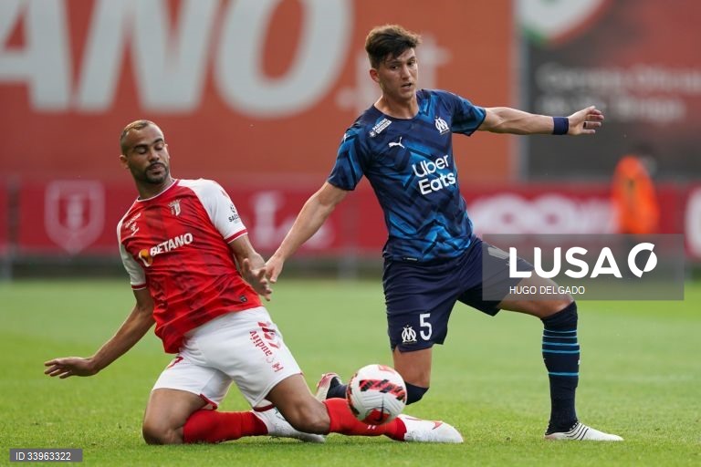 Sporting de Braga empata por 1-1 com o Marselha no Estádio Municipal de Braga