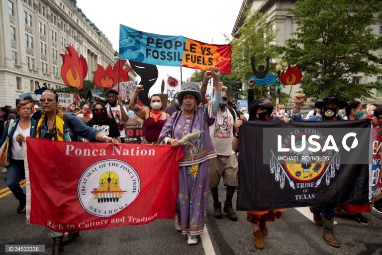 EUA: Protesto pelo clima em Washington