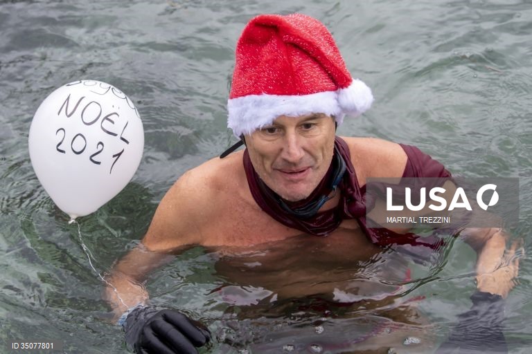 Suiça: Mergulho de Natal no Lago Leman