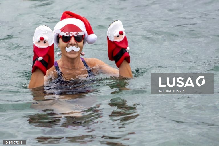 Suiça: Mergulho de Natal no Lago Leman