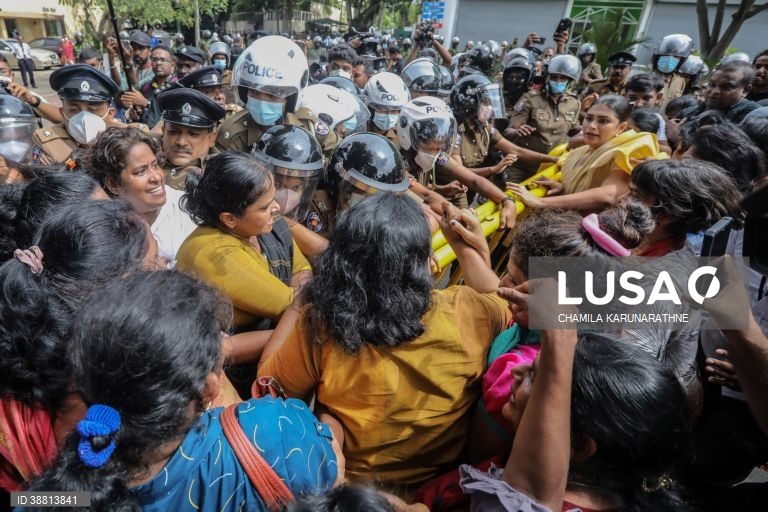 Sri Lanka: Protestos anti-governamentais 