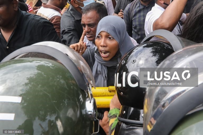 Sri Lanka: Protestos anti-governamentais 