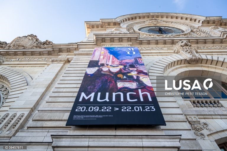 Exposição do pintor norueguês Edvard Munch no Museu d'Orsey em Paris