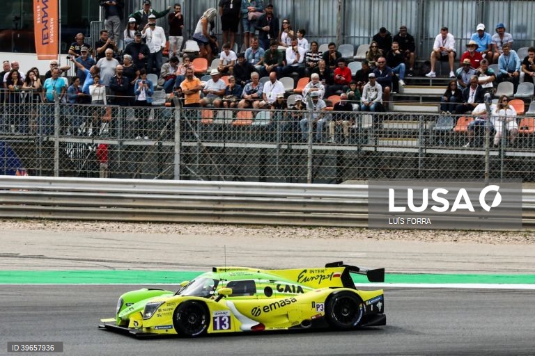 O piloto português Guilherme Oliveira da equipa da Inter Europol Competitin em ação no Autódromo Internacional do Algarve nas 4 horas de Portimão, 6º. e última prova de European Le Mans Series, Portimão, 16 de outubro de 2022. LUÍS FORRA/LUSA