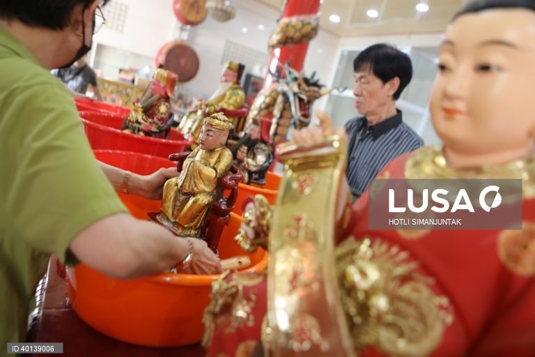 Preparativos para o Ano Novo Lunar chinês