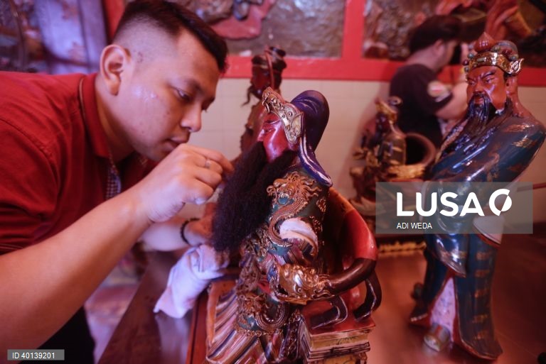 Preparativos para o Ano Novo Lunar chinês