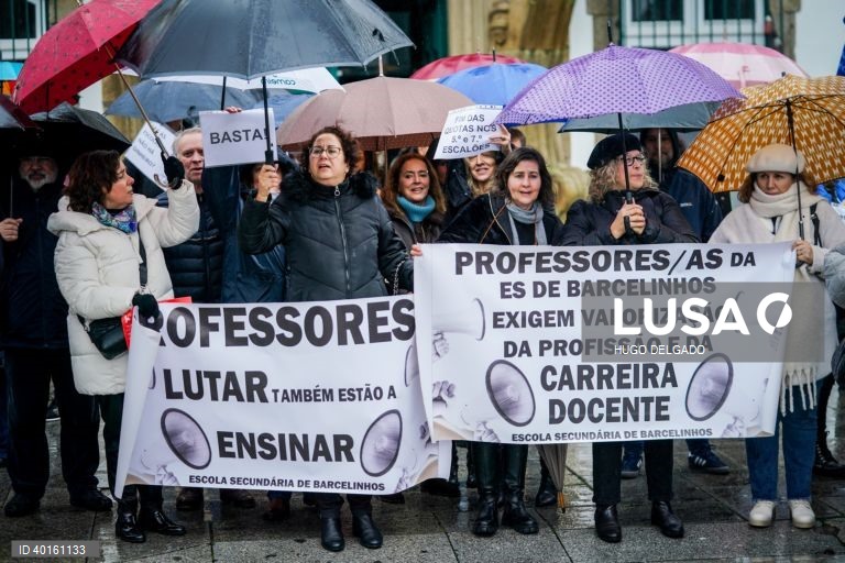 Greve nacional de professores por distritos: concentração em Braga