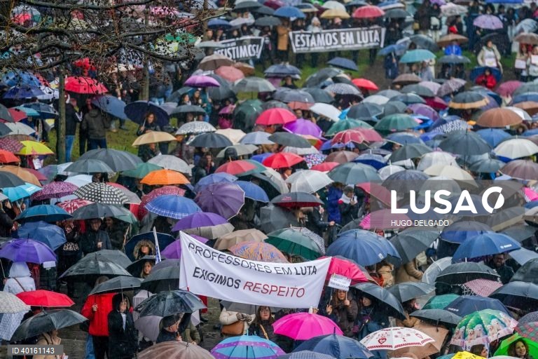 Greve nacional de professores por distritos: concentração em Braga