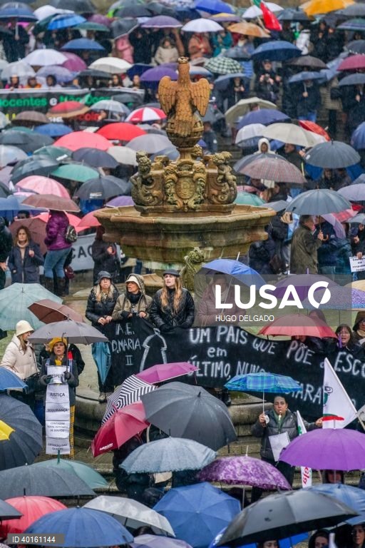 Greve nacional de professores por distritos: concentração em Braga