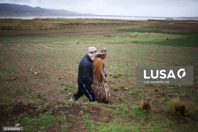 Bolívia: Seca no Lago Titicaca