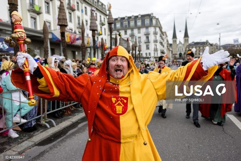 Início do carnaval em Lucerna