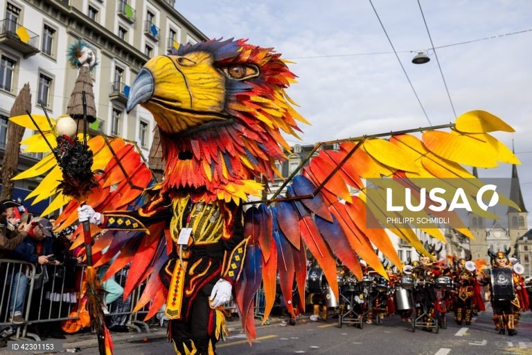 Início do carnaval em Lucerna