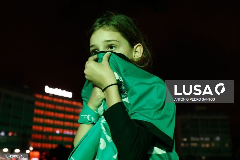 Futebol: Sporting festeja a conquista do título