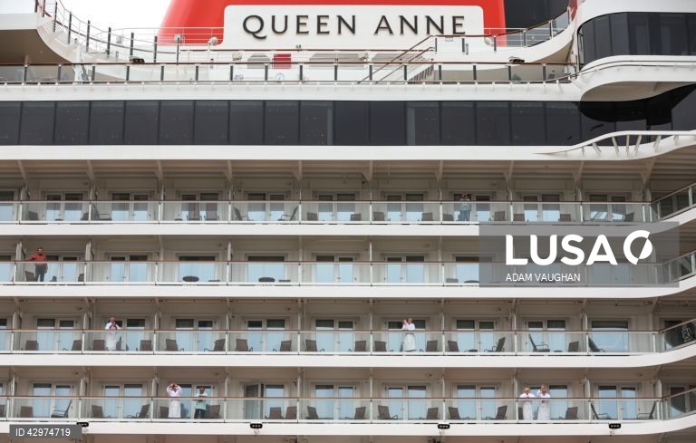 Cerimónia de atribuição do nome do novo navio de cruzeiro da Cunard, o Queen Anne