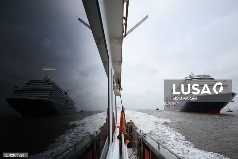 Cerimónia de atribuição do nome do novo navio de cruzeiro da Cunard, o Queen Anne