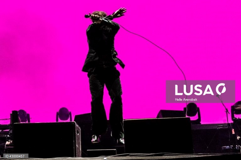 Dinamarca: A banda de rock britânica Pulp no Northside Music Festival em Aarhus