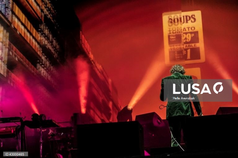 Dinamarca: A banda de rock britânica Pulp no Northside Music Festival em Aarhus