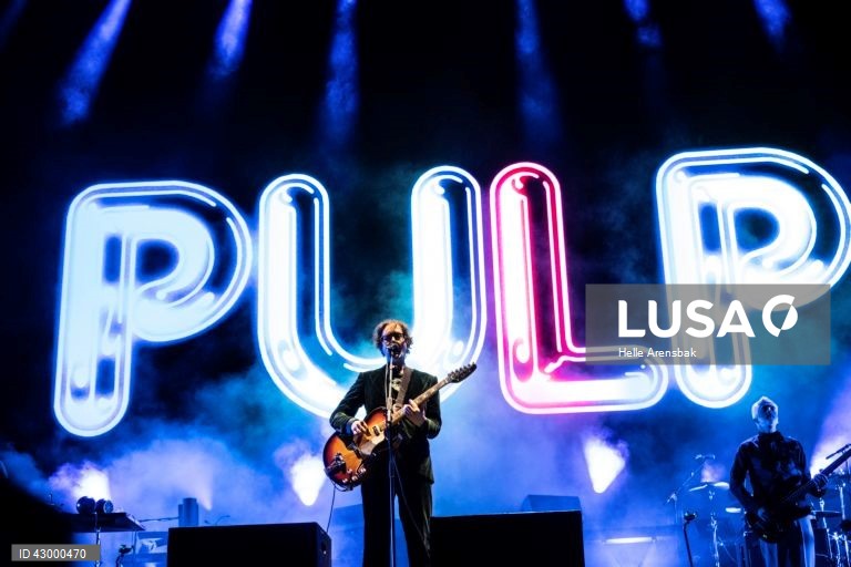 Dinamarca: A banda de rock britânica Pulp no Northside Music Festival em Aarhus