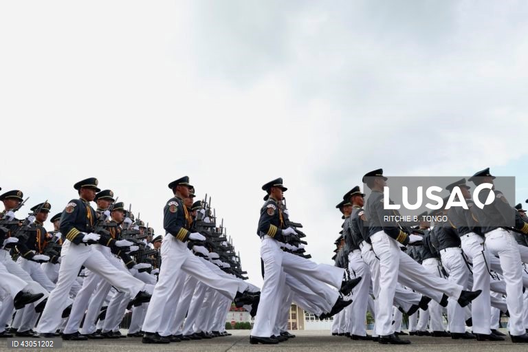 Celebrações do centenário da Academia Militar da República da China (ROC) (celebrações do centenário da Academia Militar de Whampoa) no interior da Academia Militar da República da China (ROC) em Kaohsiung, Taiwan,